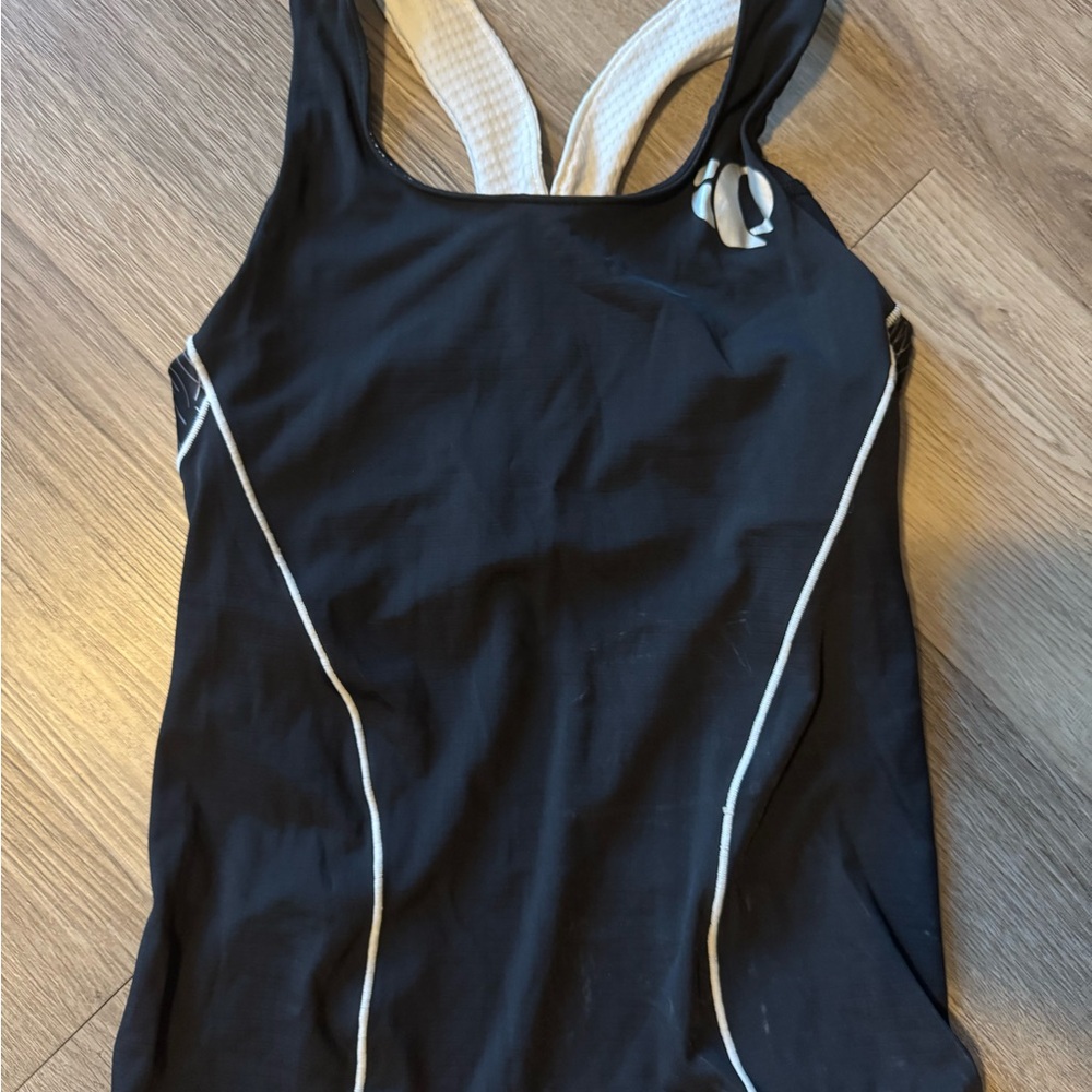 Pearl Izumi Women's Black and White Triathlon Top